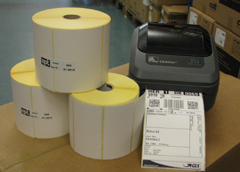 Standard papirlabels til fragt / forsendelser 